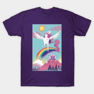 Princess and Her Flying Unicorn T-Shirt